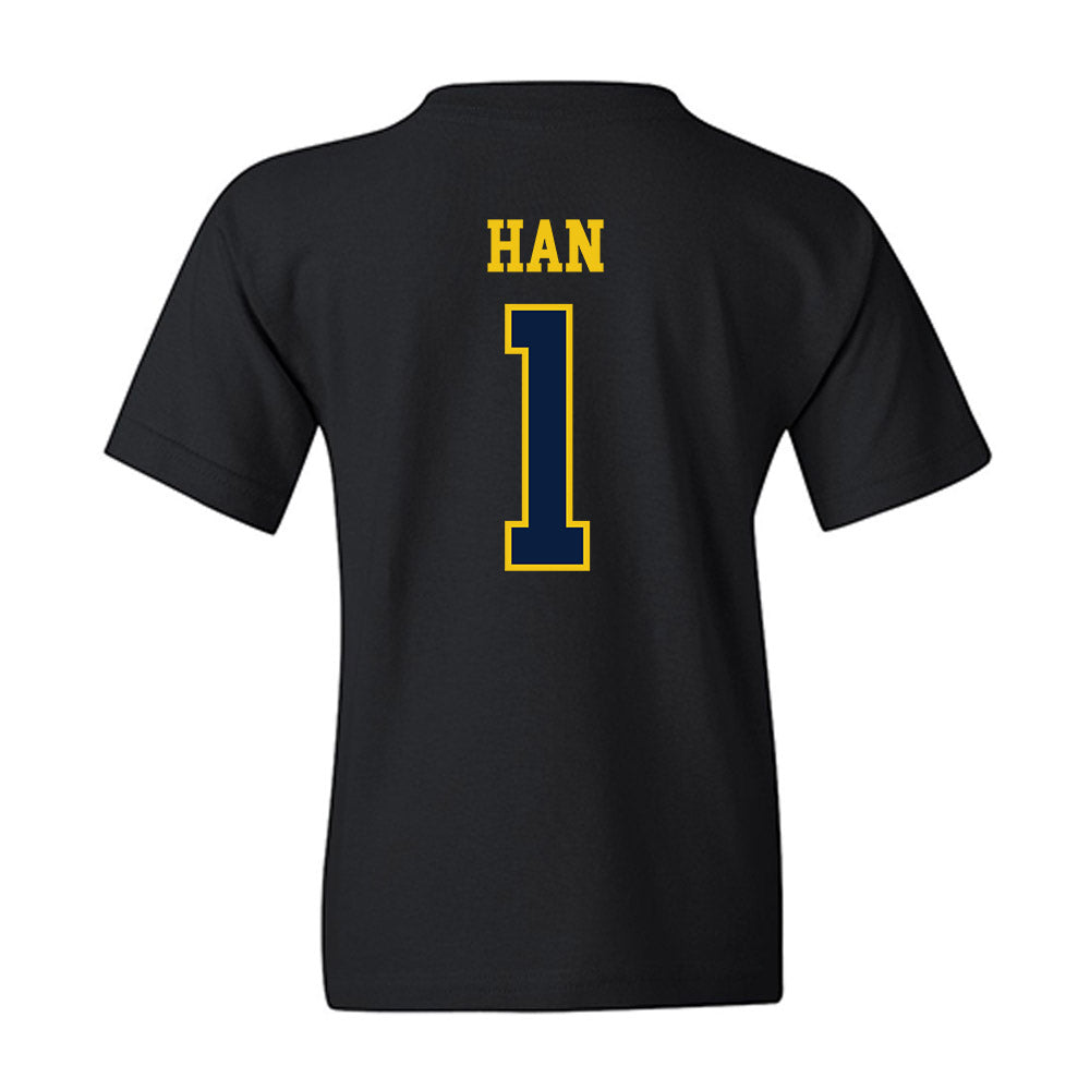 Michigan - NCAA Men's Lacrosse : Matt Han - Sports Shersey Youth T-Shirt-1
