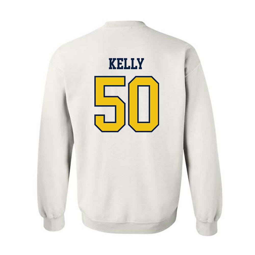 Michigan - NCAA Men's Lacrosse : Michael Kelly - Sports Shersey Crewneck Sweatshirt-1
