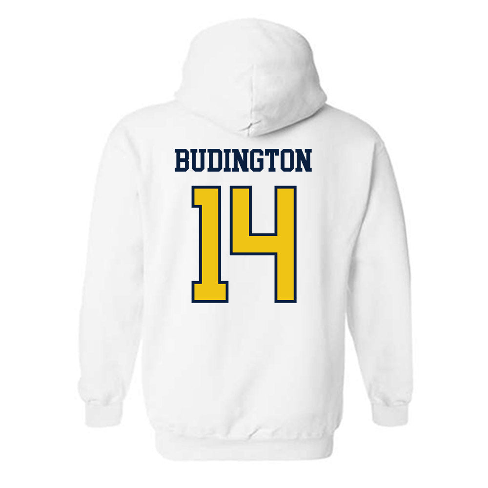 Michigan - NCAA Men's Lacrosse : Joseph Budington - Sports Shersey Hooded Sweatshirt-1