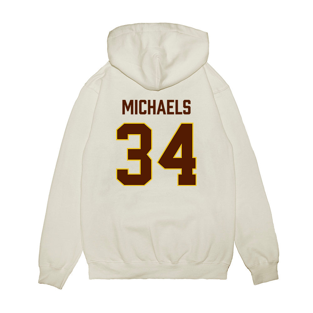 Western Michigan - NCAA Men's Ice Hockey : Owen Michaels - Replica Shersey Premium Hooded Sweatshirt-1