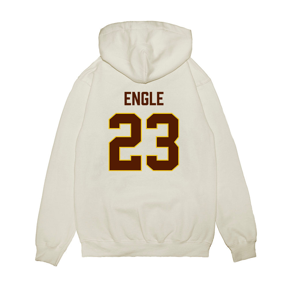 Western Michigan - NCAA Men's Ice Hockey : Edison Engle - Replica Shersey Premium Hooded Sweatshirt-1