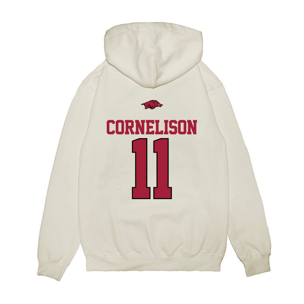 Arkansas - NCAA Baseball : Luke Cornelison - USA Premium Hooded Sweatshirt-1