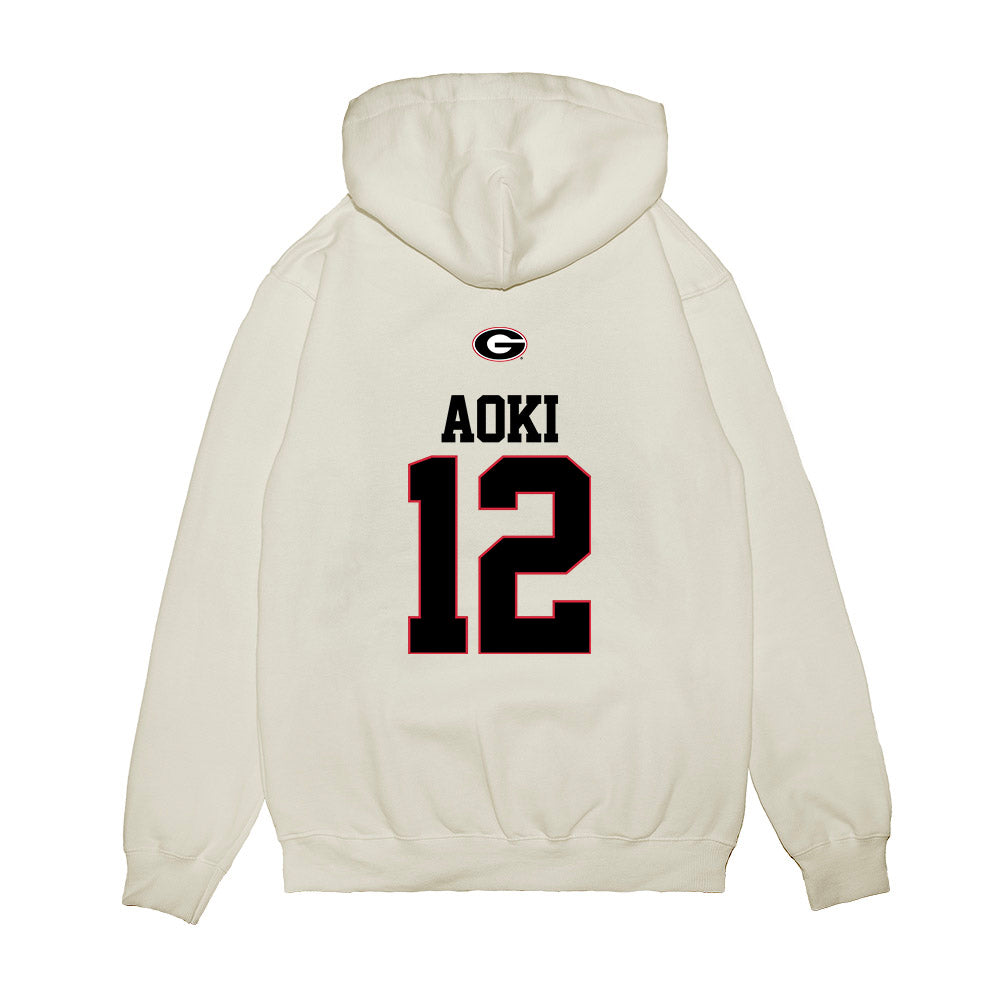 Georgia - NCAA Baseball : Caden Aoki - USA Raglan Premium Hooded Sweatshirt-1