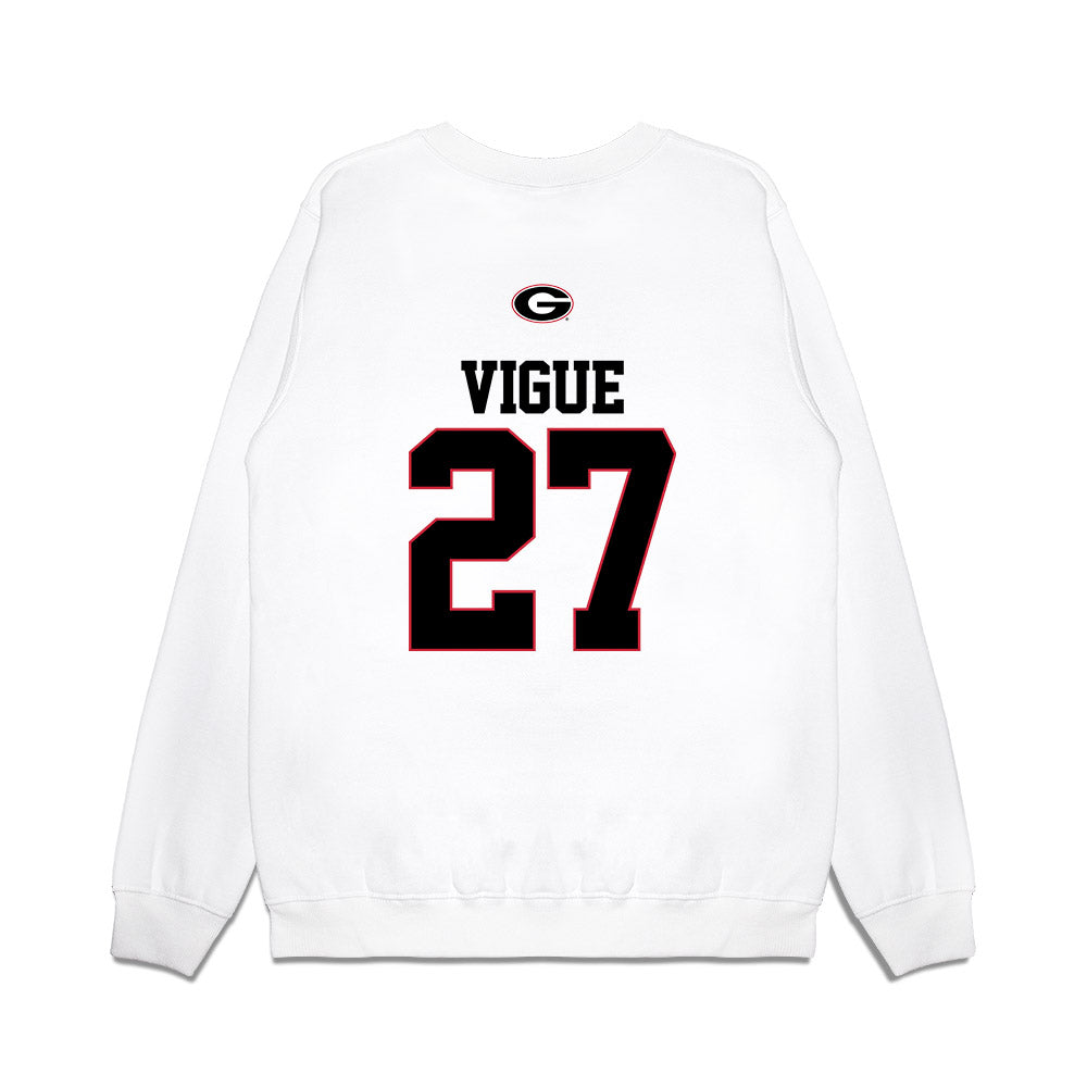 Georgia - NCAA Baseball : Dylan Vigue - USA Raglan Premium Crewneck Sweatshirt-1