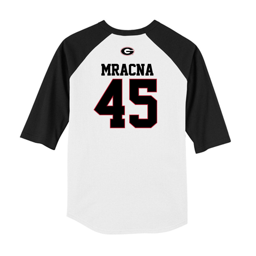 Georgia - NCAA Baseball : Christian Mracna - USA Raglan Raglan Shirt-1