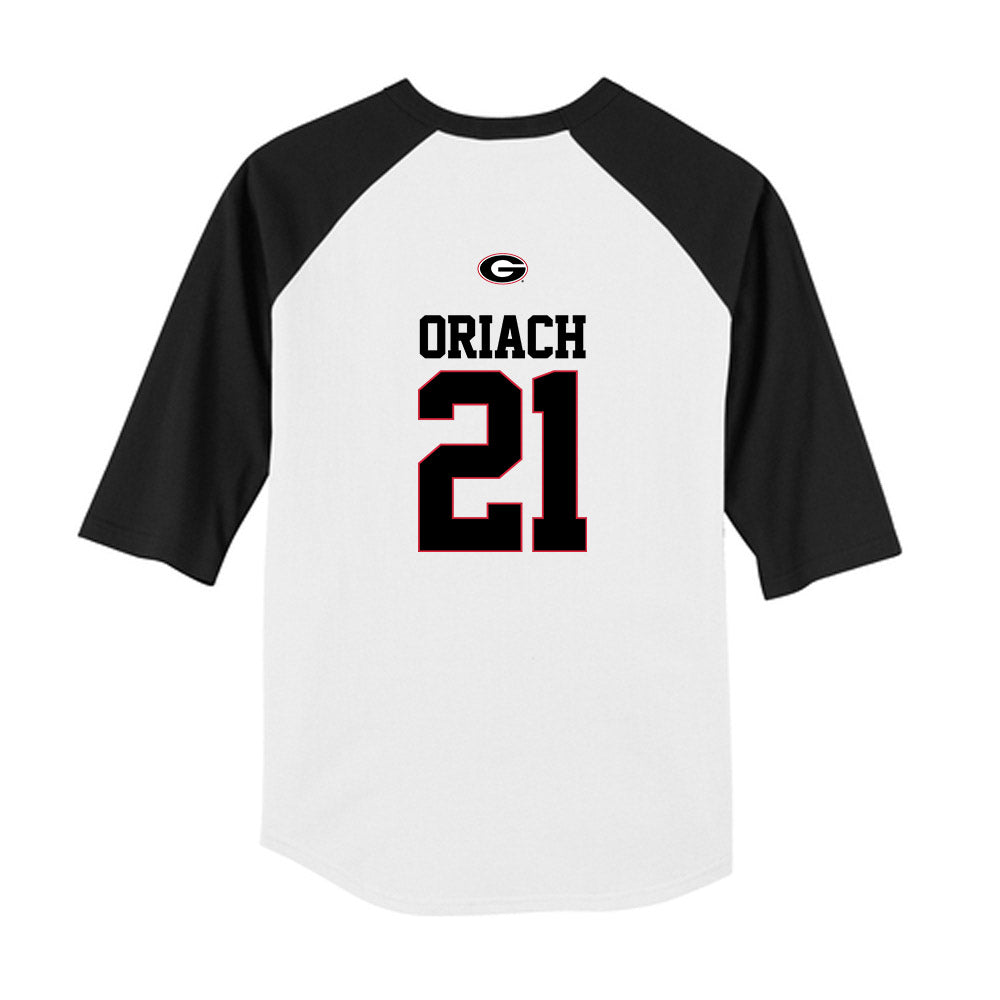 Georgia - NCAA Baseball : Jordy Oriach - USA Raglan Youth Raglan T-Shirt-1