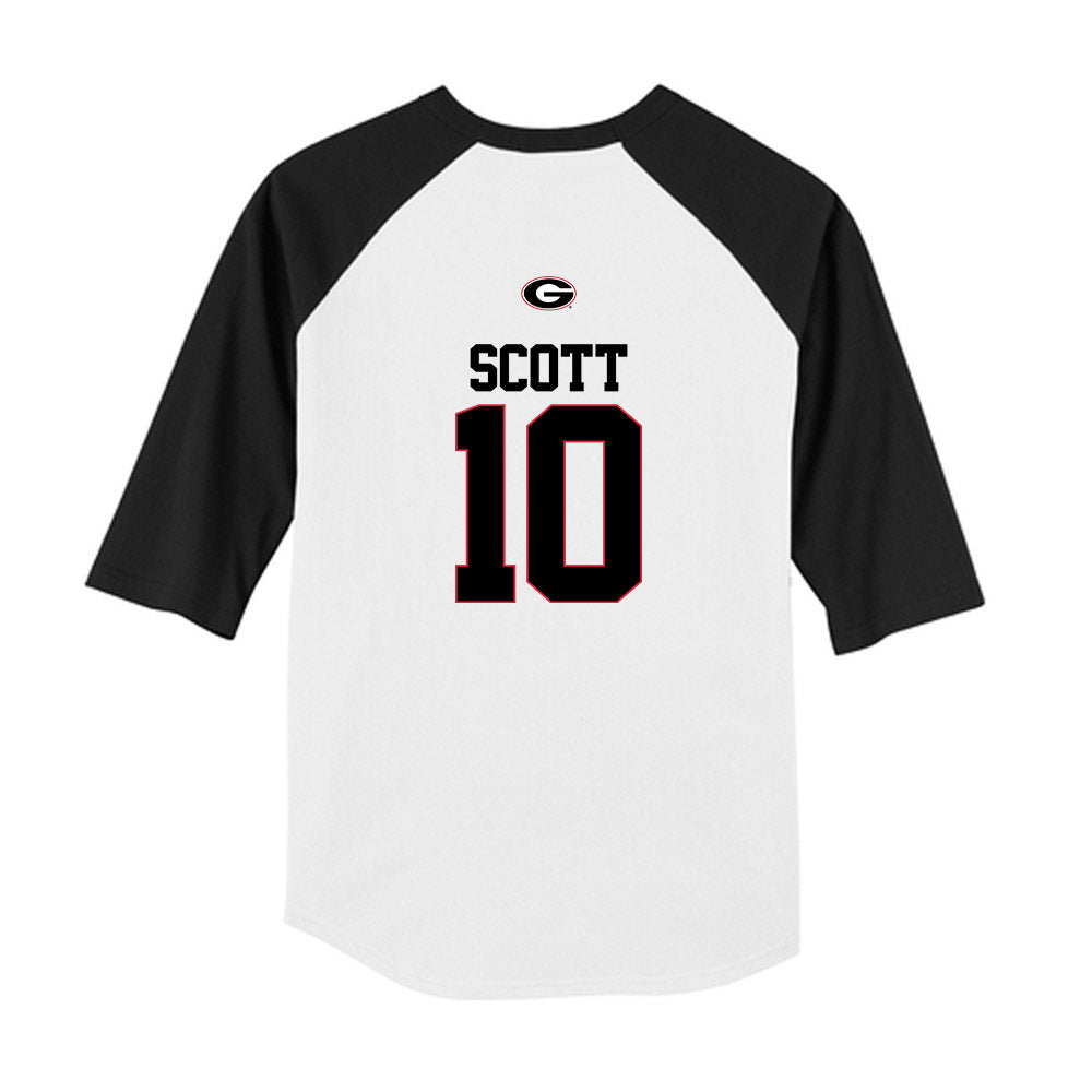 Georgia - NCAA Baseball : Matt Scott - USA Raglan Youth Raglan T-Shirt-1