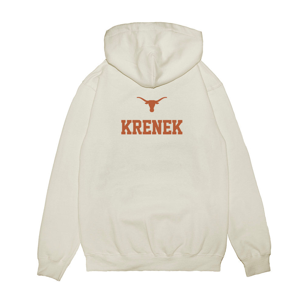 Texas - NCAA Baseball : Bryce Krenek - USA Raglan Premium Hooded Sweatshirt-1