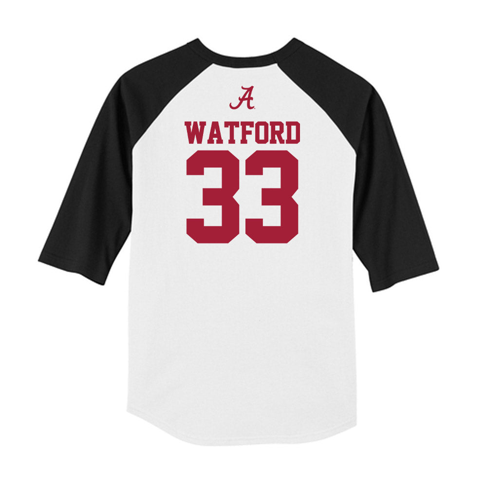 Alabama - NCAA Football : Adam Watford - USA Raglan Raglan Shirt-1