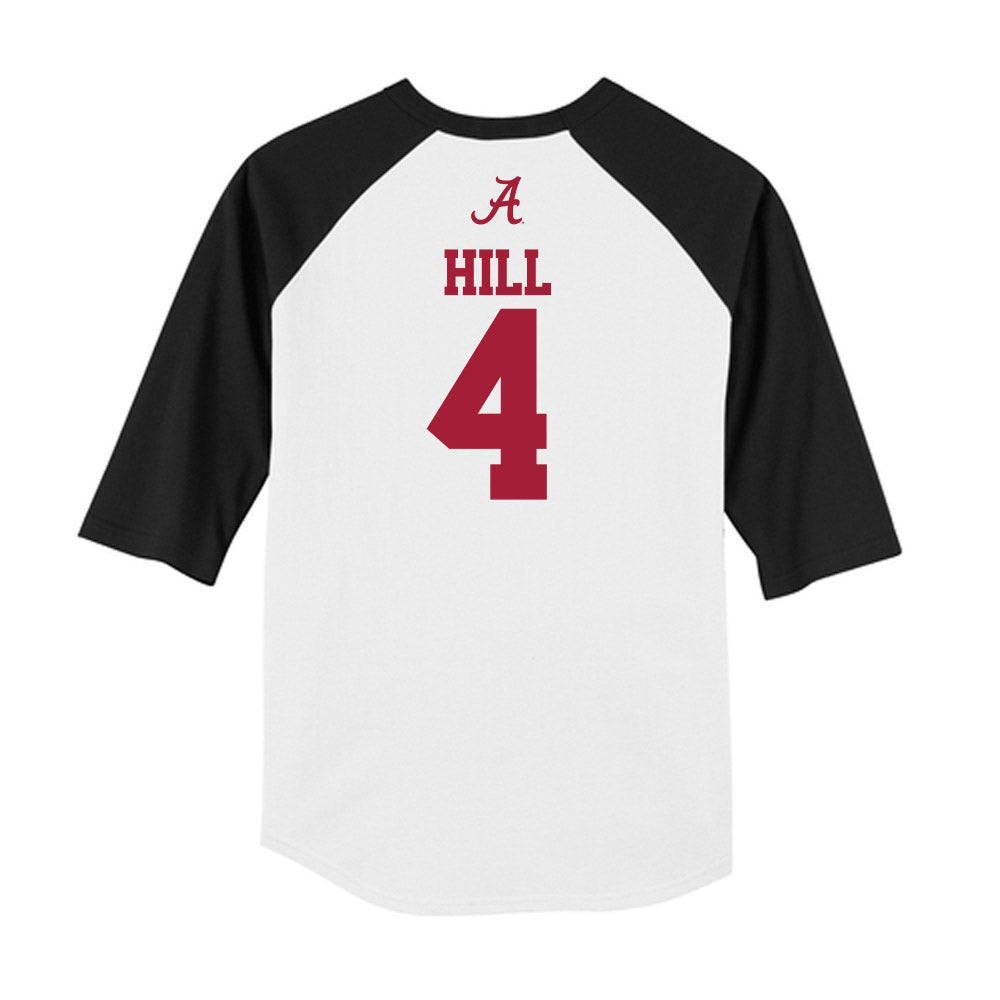 Alabama - NCAA Football : Daniel Hill - USA Raglan Raglan Shirt-1