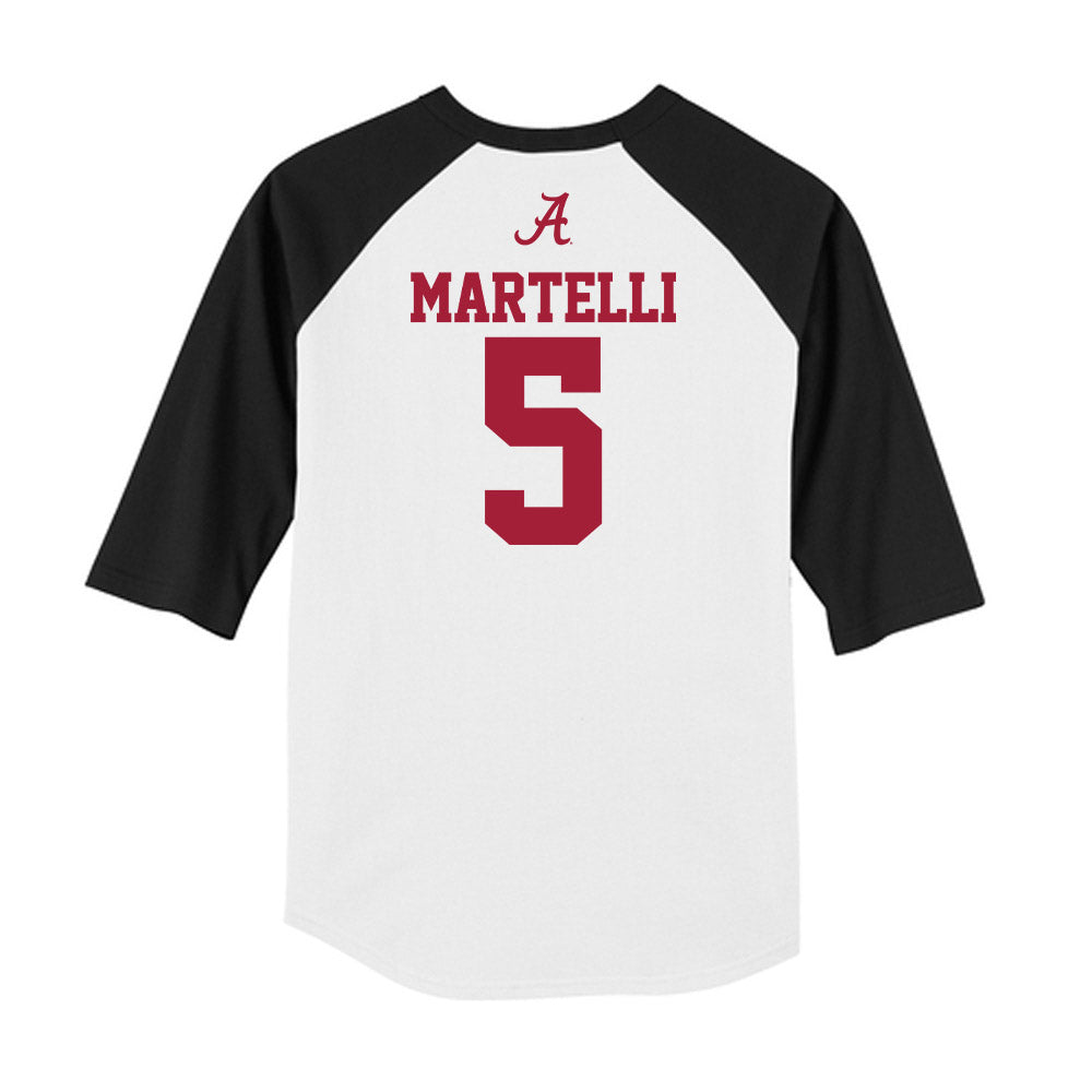Alabama - NCAA Women's Soccer : Soph Martelli - USA Raglan Raglan Shirt-1