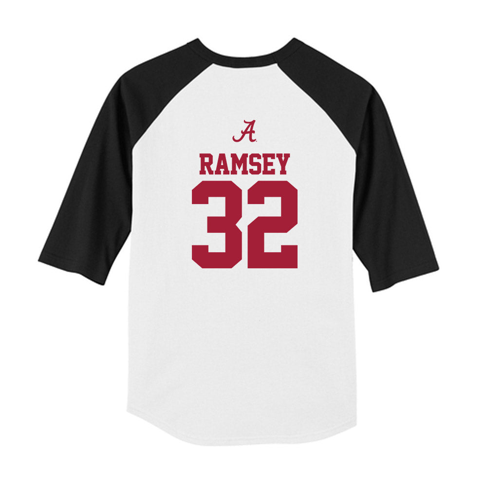 Alabama - NCAA Women's Basketball : Alancia Ramsey - USA Raglan Youth Raglan T-Shirt-1
