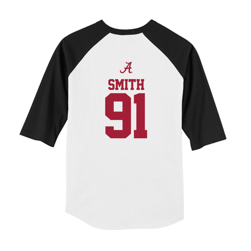 Alabama - NCAA Football : Caleb Smith - USA Raglan Youth Raglan T-Shirt-1