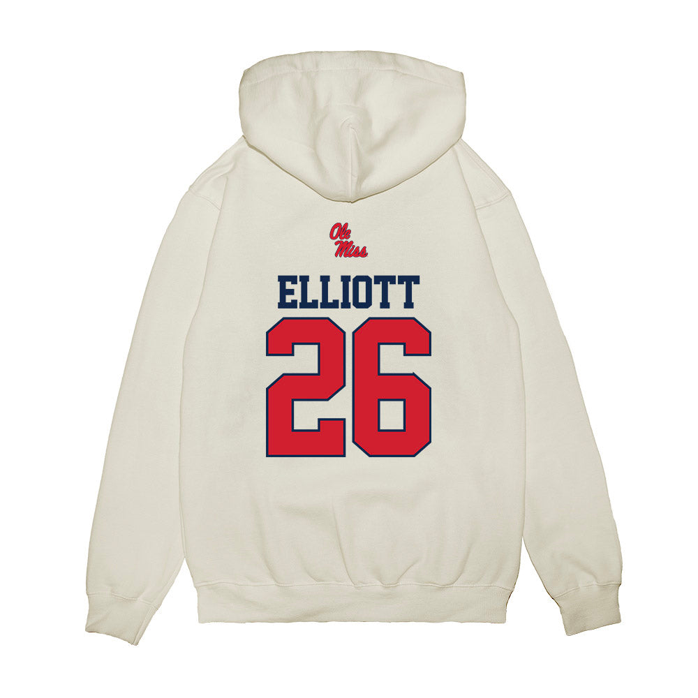 Ole Miss - NCAA Baseball : Hunter Elliott - USA Premium Hooded Sweatshirt-1