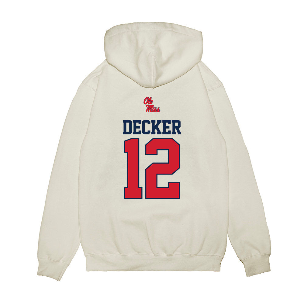 Ole Miss - NCAA Baseball : Dominic Decker - USA Premium Hooded Sweatshirt-1
