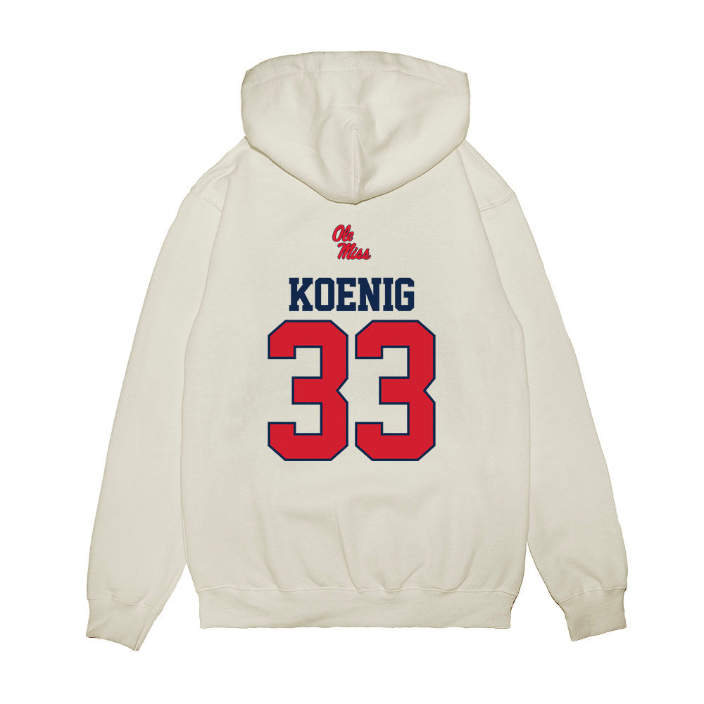 Ole Miss - NCAA Baseball : Landon Koenig - USA Premium Hooded Sweatshirt-1