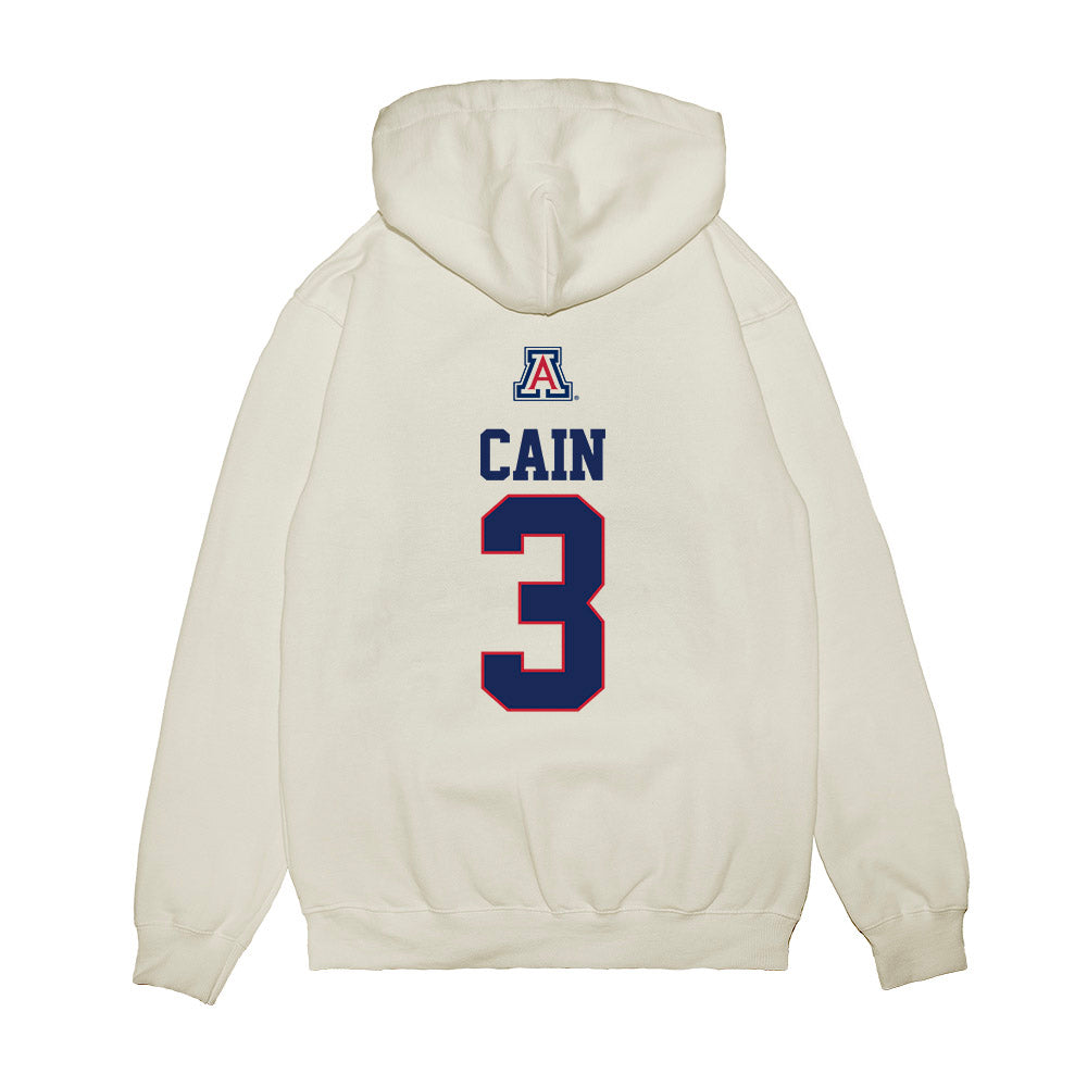 Arizona - NCAA Baseball : Andrew Cain - USA Raglan Premium Hooded Sweatshirt-1