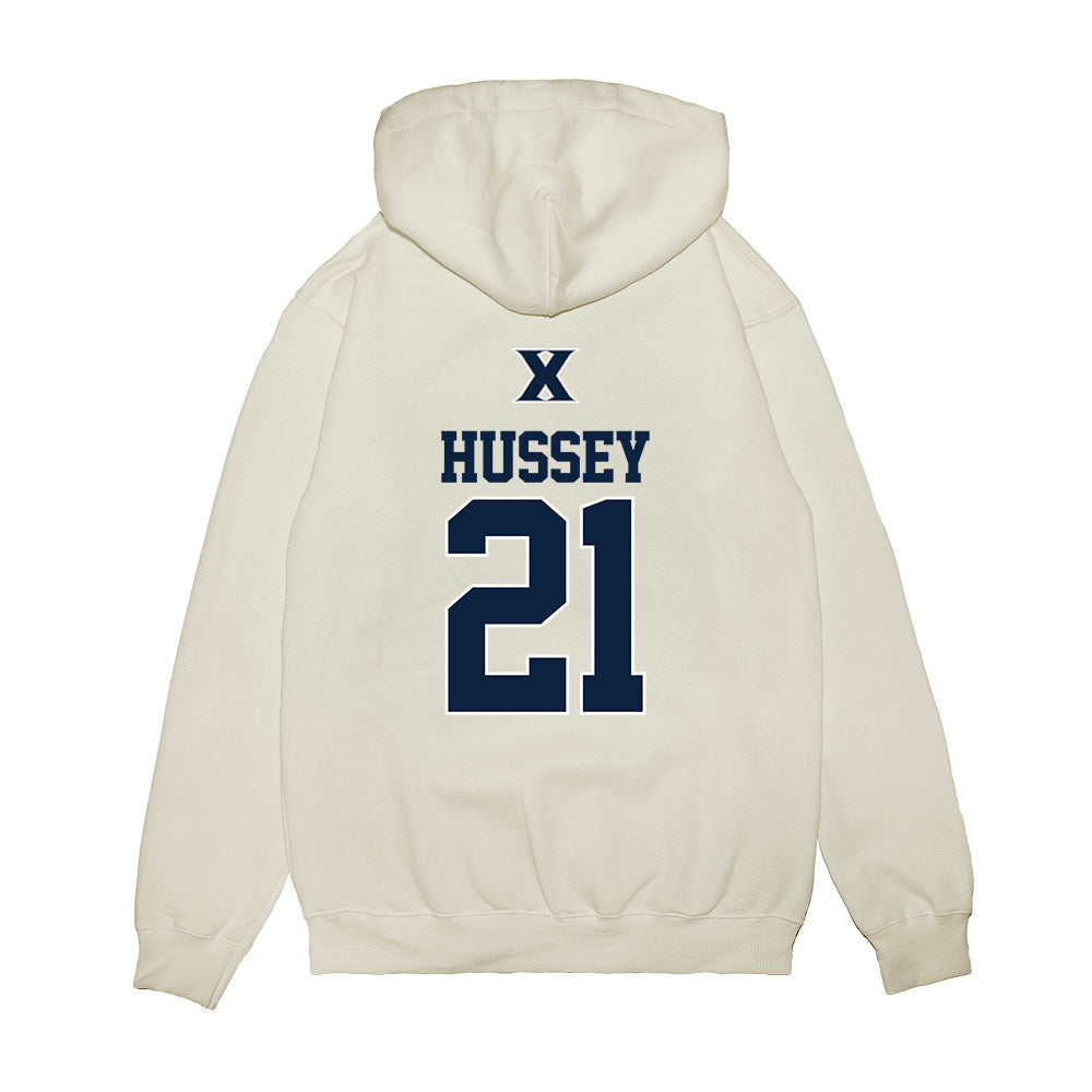 Xavier - NCAA Baseball : Ryan Hussey - USA Premium Hooded Sweatshirt-1