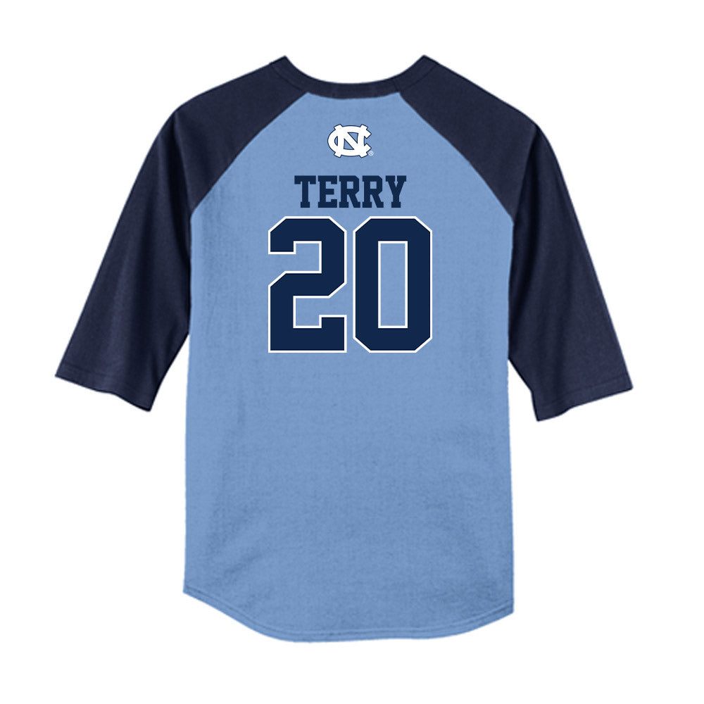 UNC - NCAA Baseball : AJ Terry - USA Raglan Shirt-1