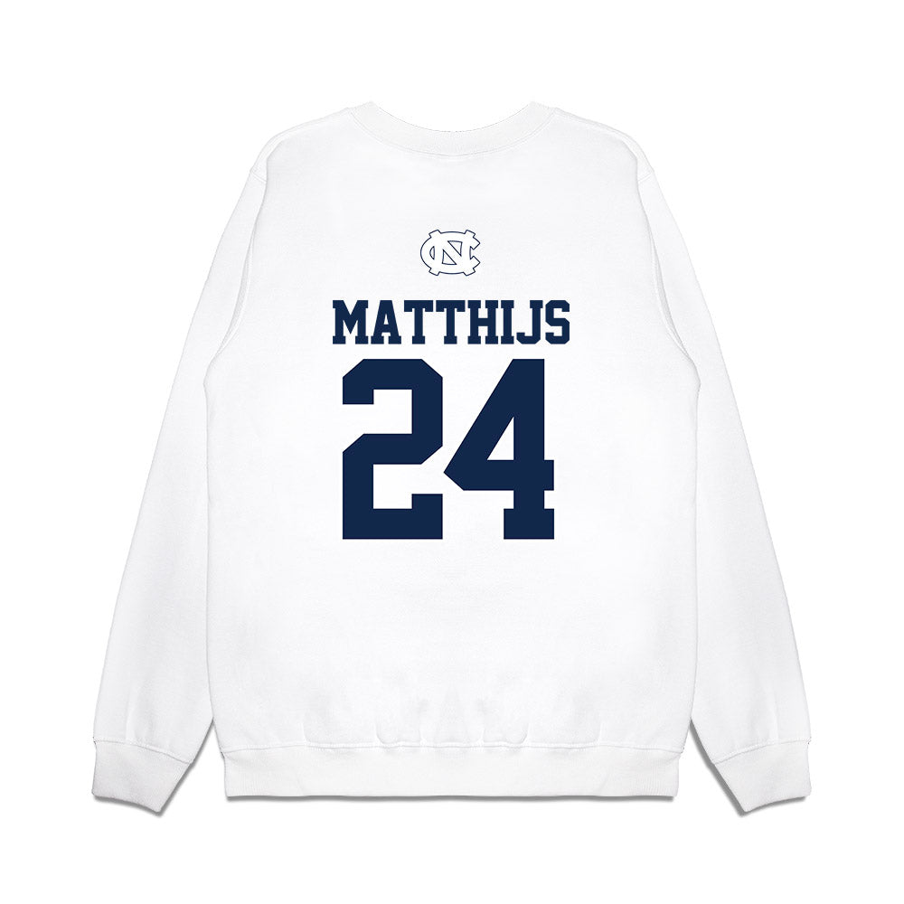UNC - NCAA Baseball : Matthew Matthijs - USA Premium Crewneck Sweatshirt-1