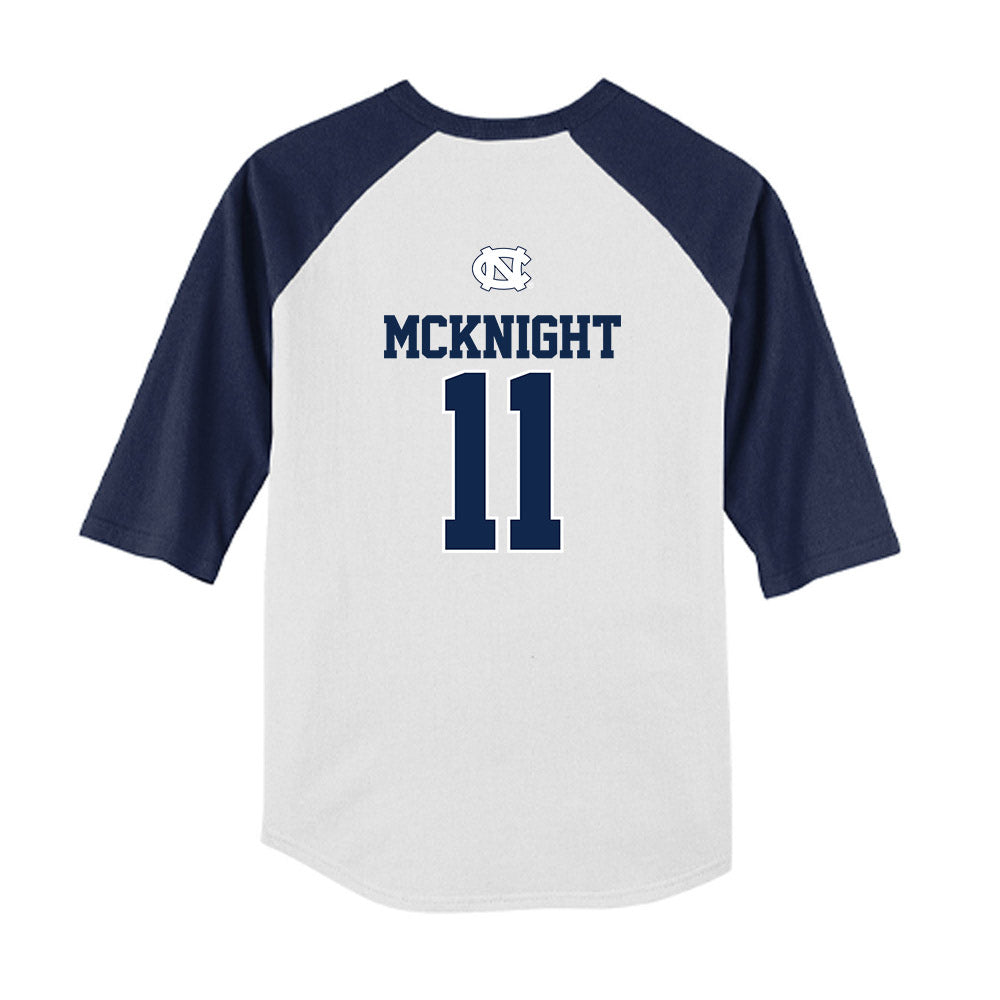 UNC - NCAA Baseball : Matt McKnight - USA Youth Raglan T-Shirt-1