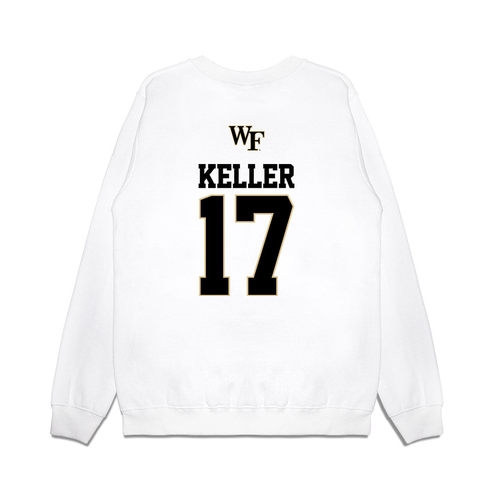 Wake Forest - NCAA Baseball : Ethan Keller - USA Premium Crewneck Sweatshirt-1