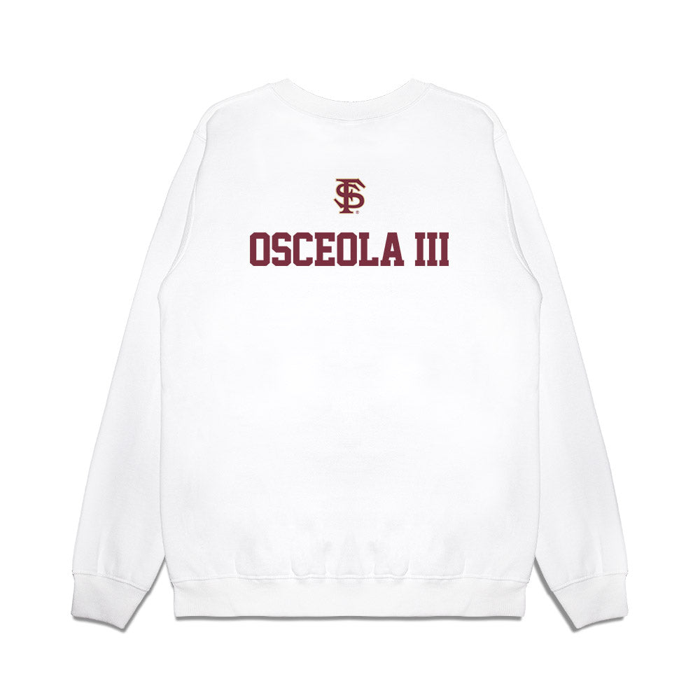 FSU - NCAA Baseball : OB Osceola III - USA Premium Crewneck Sweatshirt-1