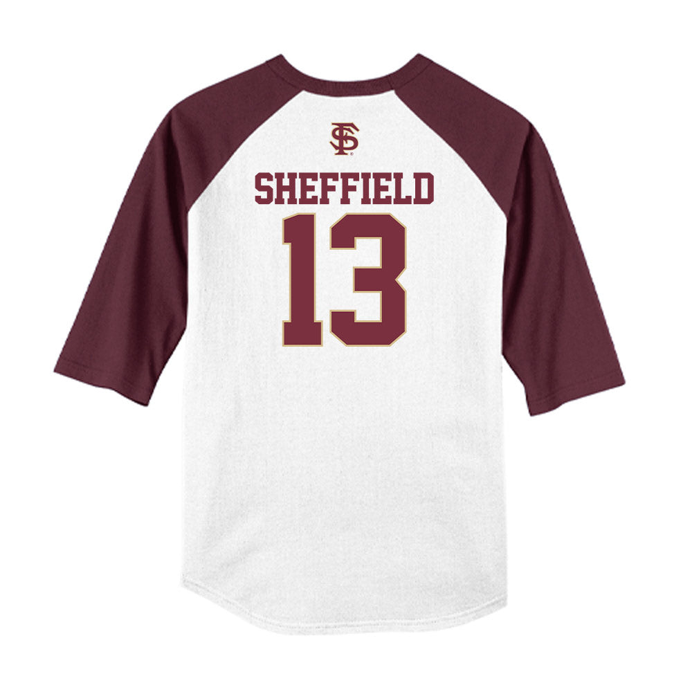 FSU - NCAA Baseball : Noah Sheffield - USA Raglan Shirt-1