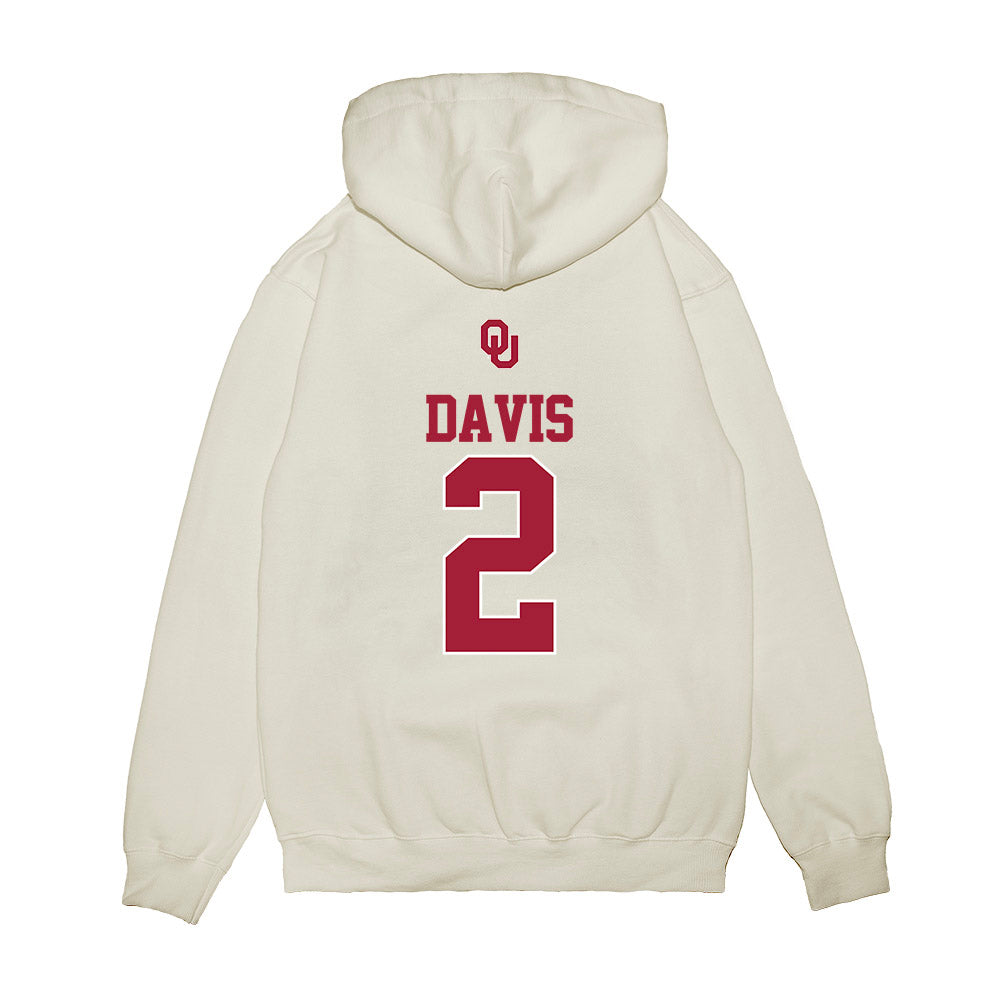 Oklahoma - NCAA Baseball : Myles Davis - USA Premium Hooded Sweatshirt-1