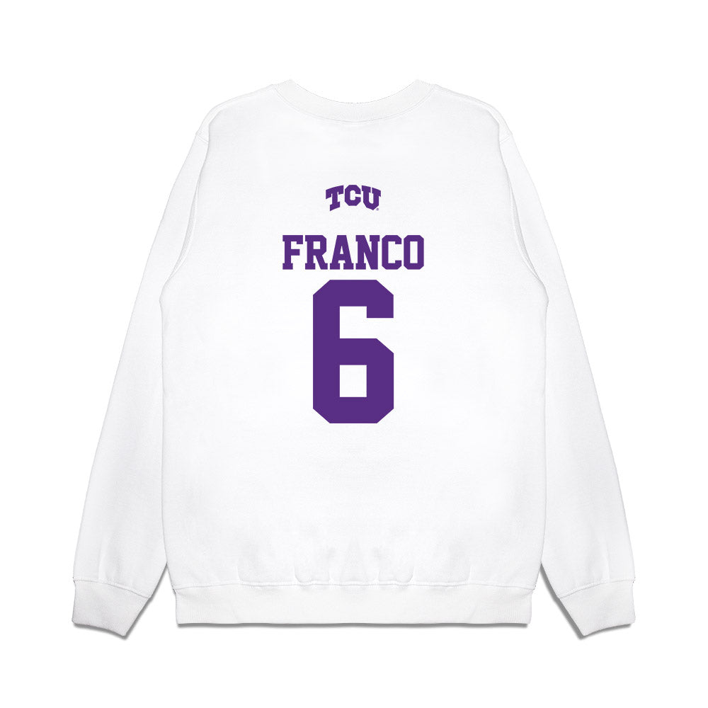 TCU - NCAA Baseball : Noah Franco - USA Raglan Premium Crewneck Sweatshirt-1