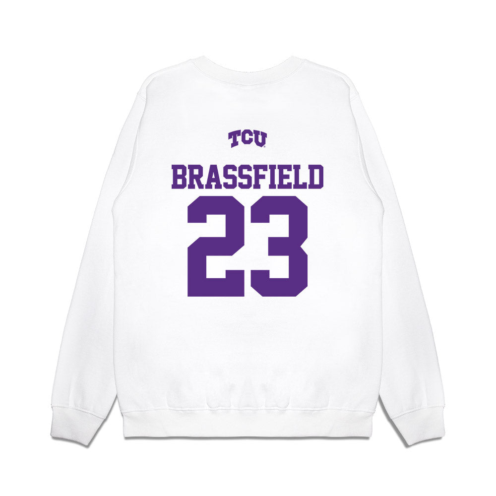 TCU - NCAA Baseball : Mason Brassfield - USA Raglan Premium Crewneck Sweatshirt-1