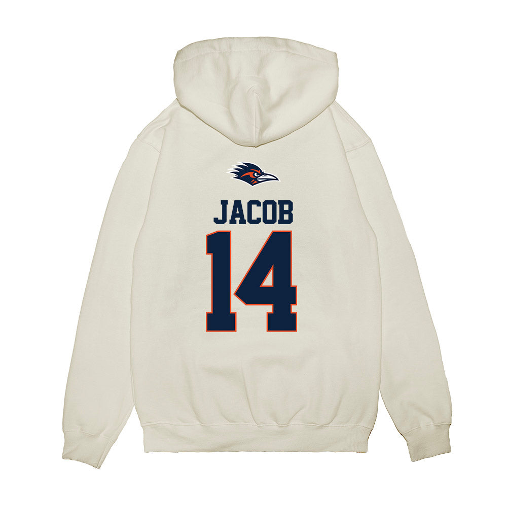 UTSA - NCAA Baseball : Mason Jacob - USA Raglan Premium Hooded Sweatshirt-1