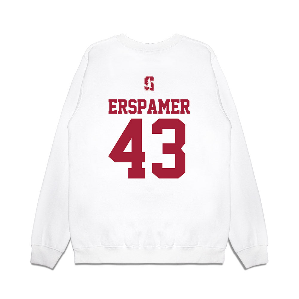 Stanford - NCAA Baseball : Mike Erspamer - USA Raglan Premium Crewneck Sweatshirt-1