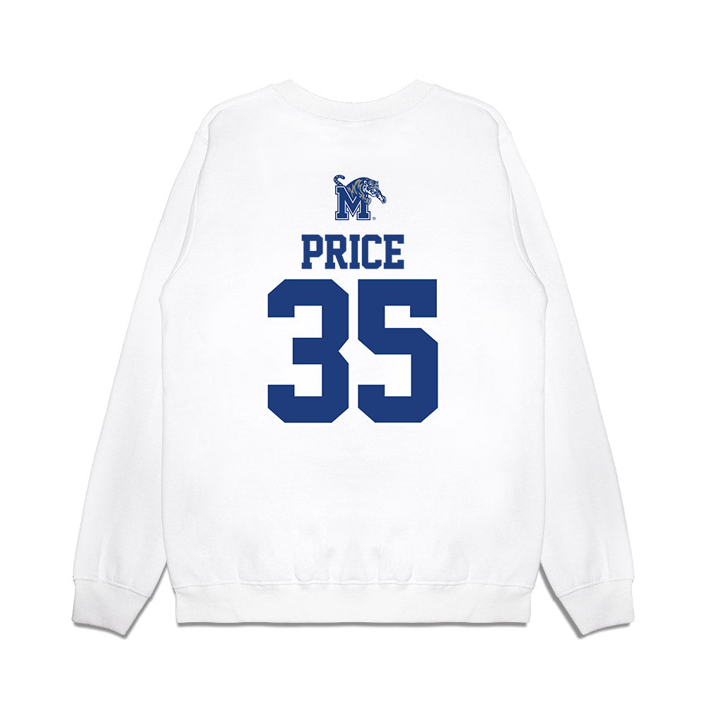 Memphis - NCAA Baseball : Parker Price - USA Premium Crewneck Sweatshirt-1