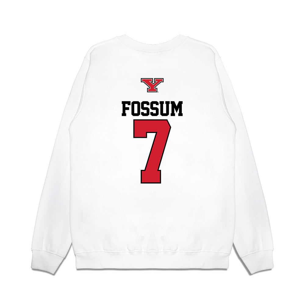 Youngstown State - NCAA Baseball : Kyle Fossum - USA Raglan Premium Crewneck Sweatshirt-1