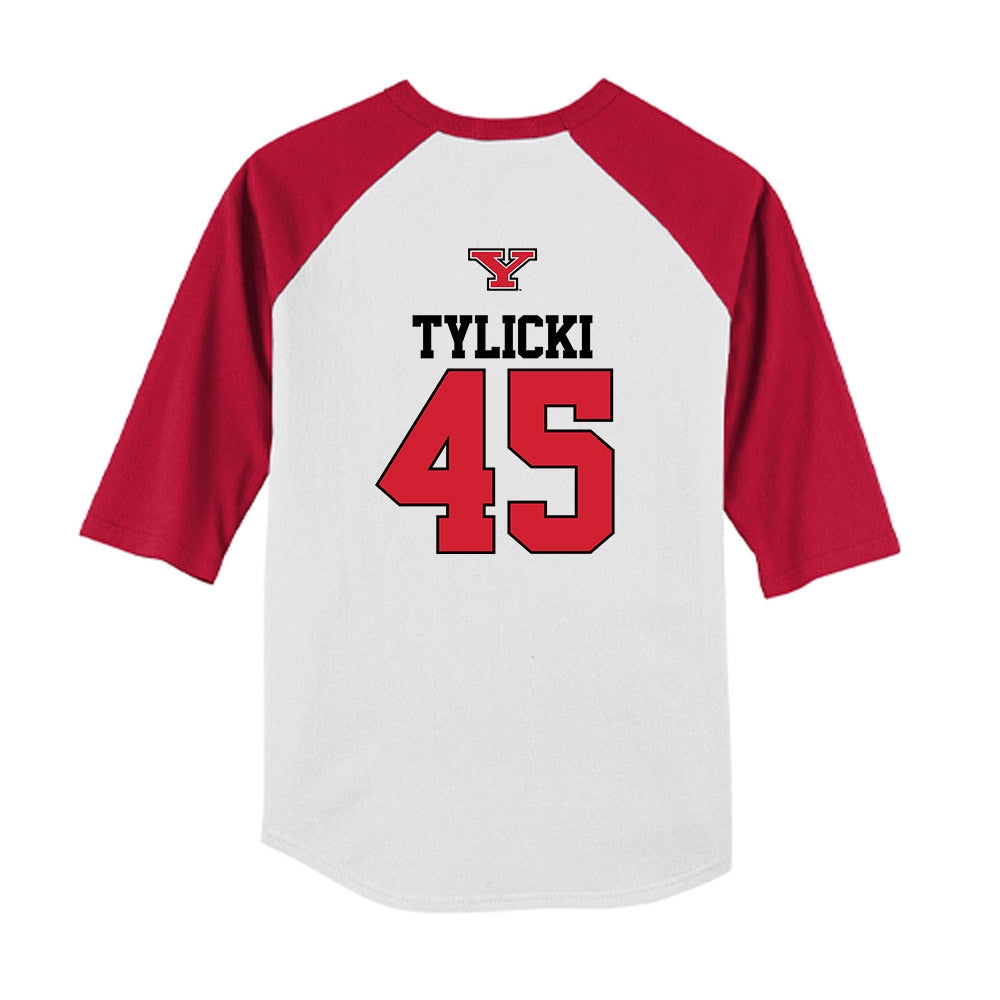 Youngstown State - NCAA Baseball : JJ Tylicki - USA Raglan Youth Raglan T-Shirt-1