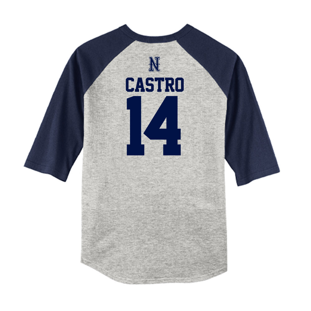 Nevada - NCAA Baseball : Alessandro Castro - USA Raglan Raglan Shirt-1