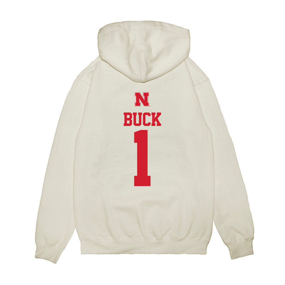 Nebraska - NCAA Baseball : Jett Buck - USA Raglan Premium Hooded Sweatshirt-1