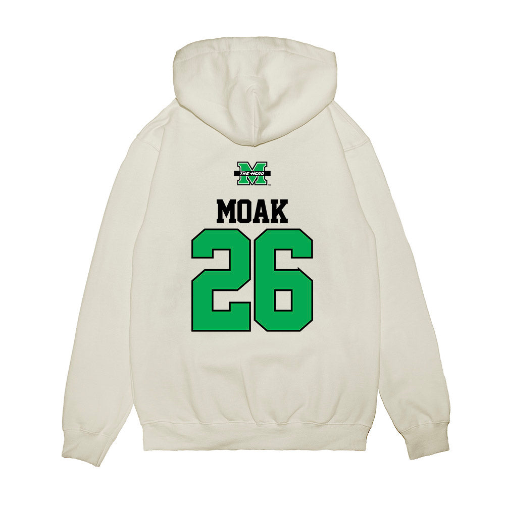 Marshall - NCAA Baseball : Clint Moak - USA Raglan Premium Hooded Sweatshirt-1