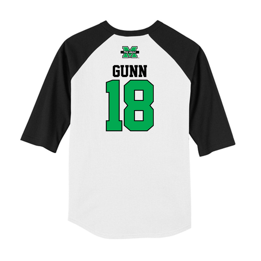 Marshall - NCAA Baseball : Davis Gunn - USA Raglan Raglan Shirt-1
