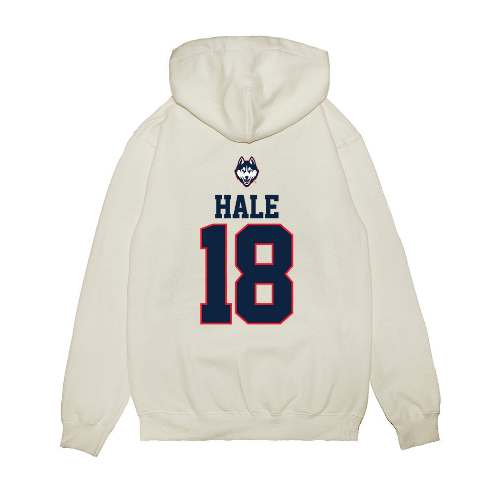 UConn - NCAA Baseball : Charlie Hale - USA Raglan Premium Hooded Sweatshirt-1