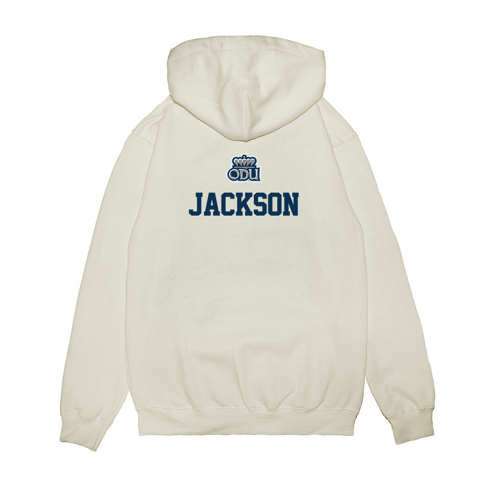Old Dominion - NCAA Baseball : Brady Jackson - USA Raglan Premium Hooded Sweatshirt-1