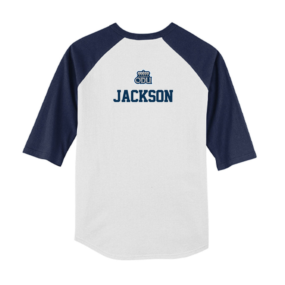 Old Dominion - NCAA Baseball : Brady Jackson - USA Raglan Youth Raglan T-Shirt-1