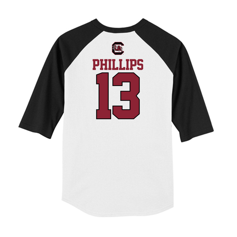 South Carolina - NCAA Baseball : Amp Phillips - USA Raglan Shirt-1
