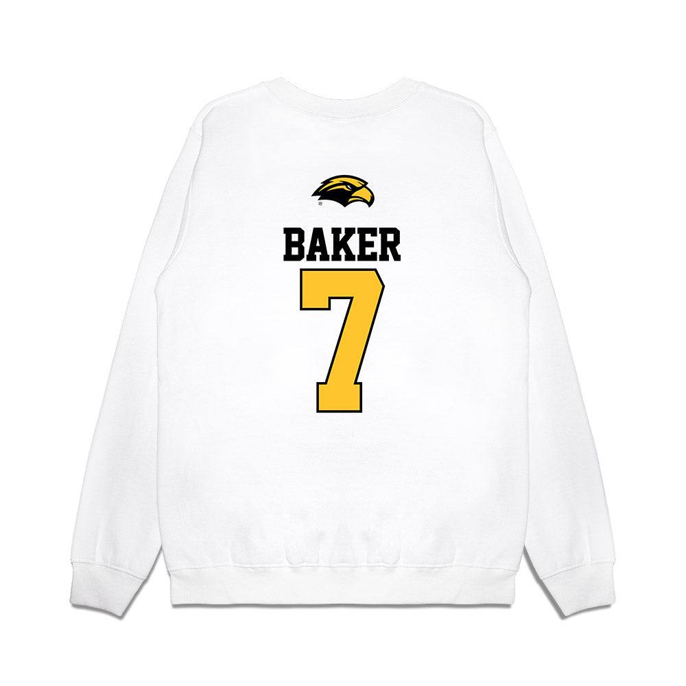 Southern Miss - NCAA Baseball : Cade Baker - USA Premium Crewneck Sweatshirt-1