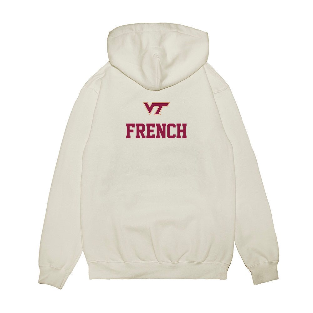 Virginia Tech - NCAA Baseball : Anderson French - USA Premium Hooded Sweatshirt-1