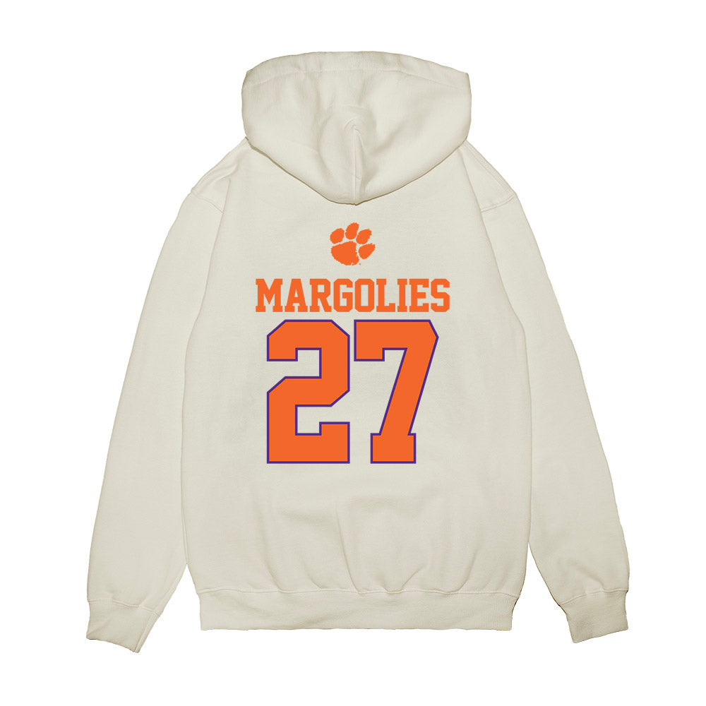 Clemson - NCAA Baseball : Dan Margolies - USA Raglan Premium Hooded Sweatshirt-1
