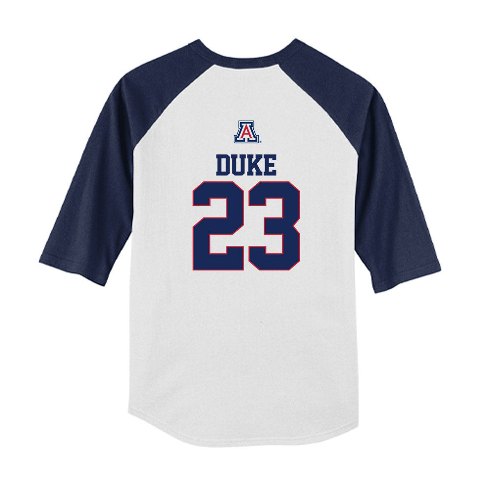 Arizona - NCAA Softball : Shyanne Duke - USA Youth Raglan T-Shirt-1