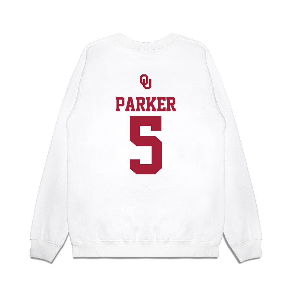 Oklahoma - NCAA Softball : Ella Parker - USA Premium Crewneck Sweatshirt-1