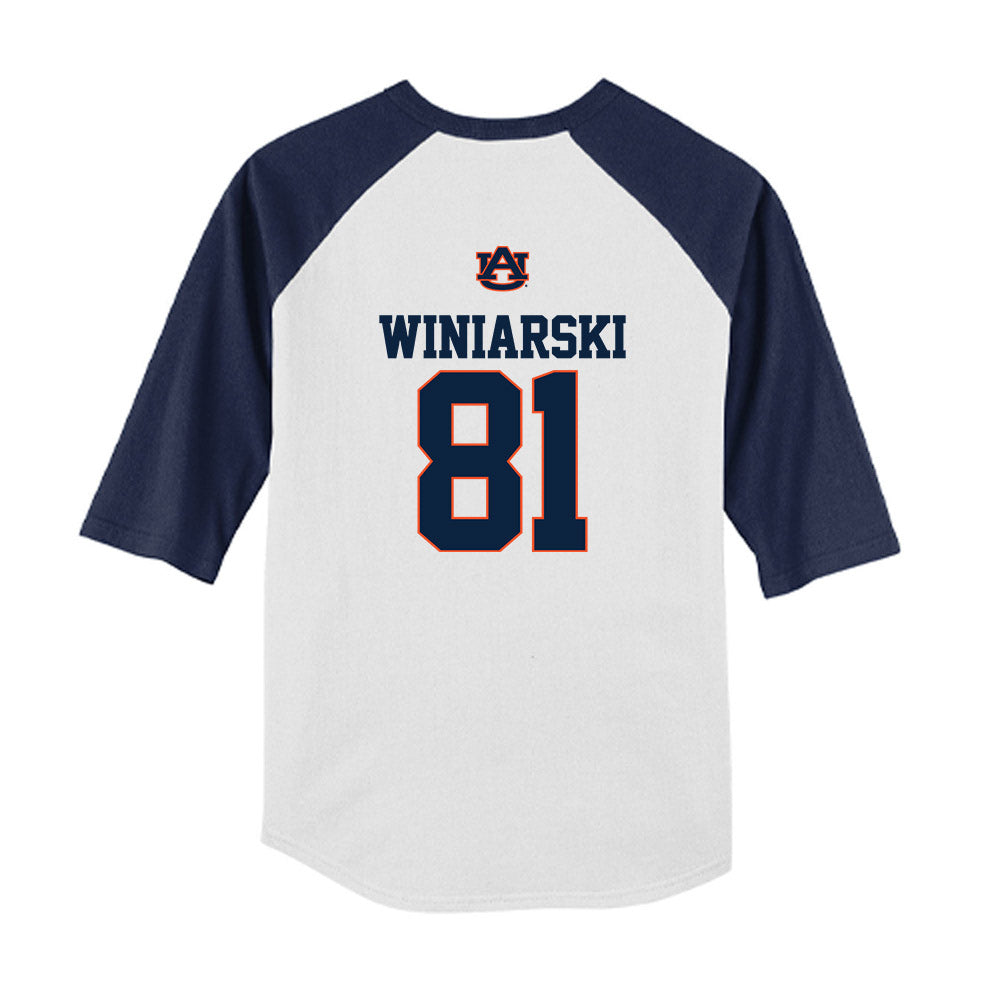 Auburn - NCAA Softball : Camryn Winiarski - USA Youth Raglan T-Shirt-1